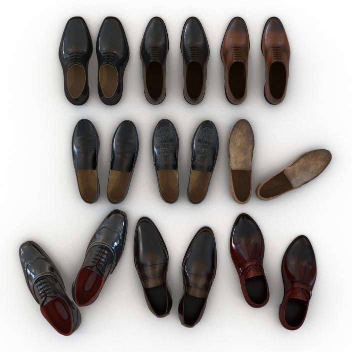 Man Shoes Collection 4 3D