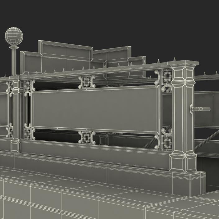Subway Entrance in New York City 3D