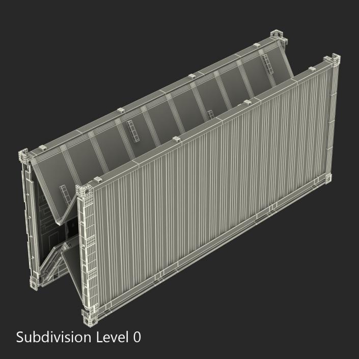 Collapsible ISO Container Folded 2 3D model