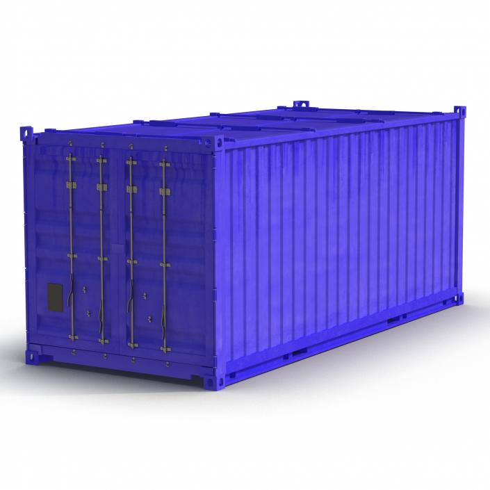 3D model Collapsible ISO Container Blue