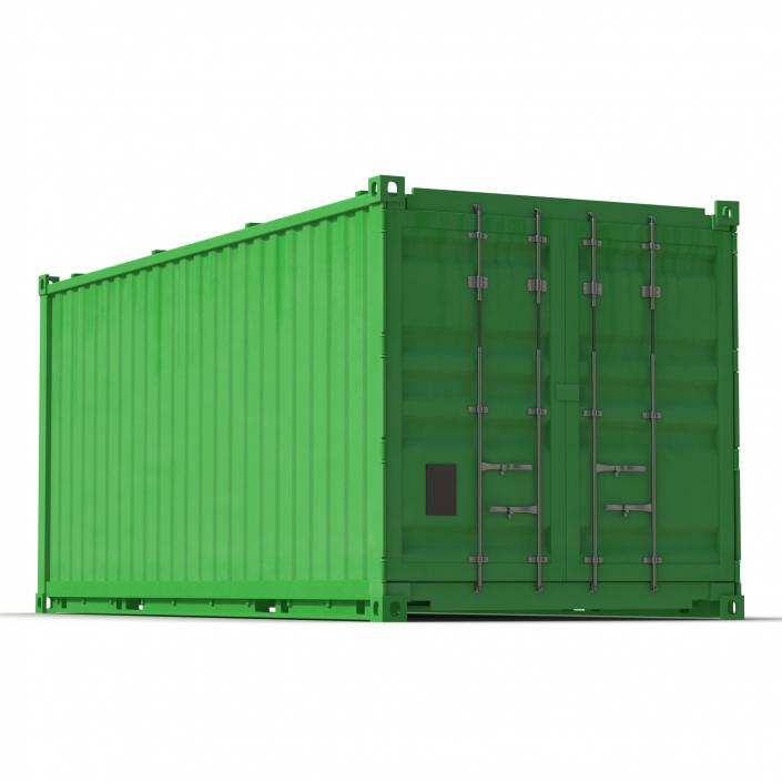 3D Collapsible ISO Container Green