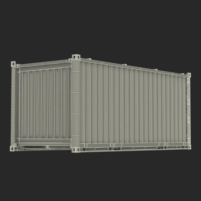 3D Collapsible ISO Container Green