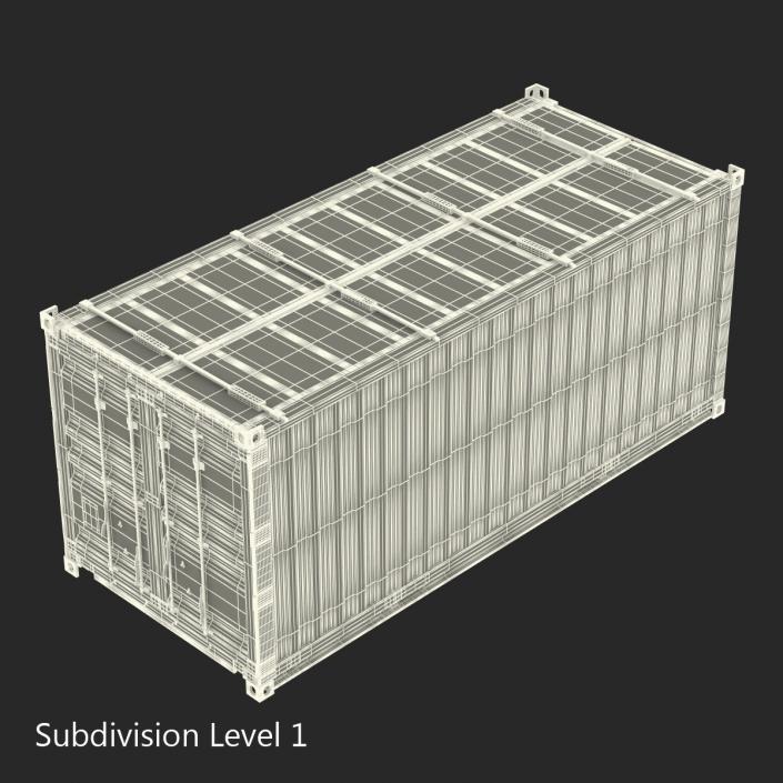 Collapsible ISO Container Red 3D model