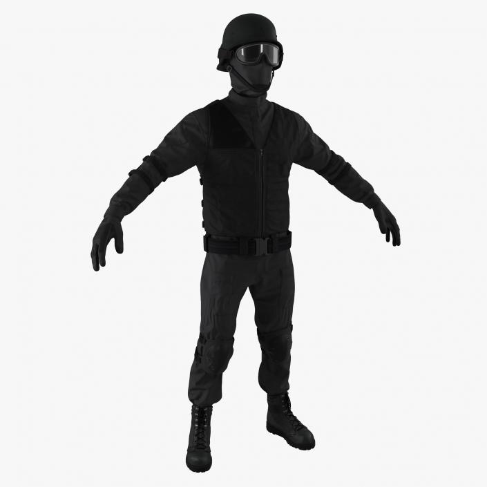 SWAT Uniform 3 3D model