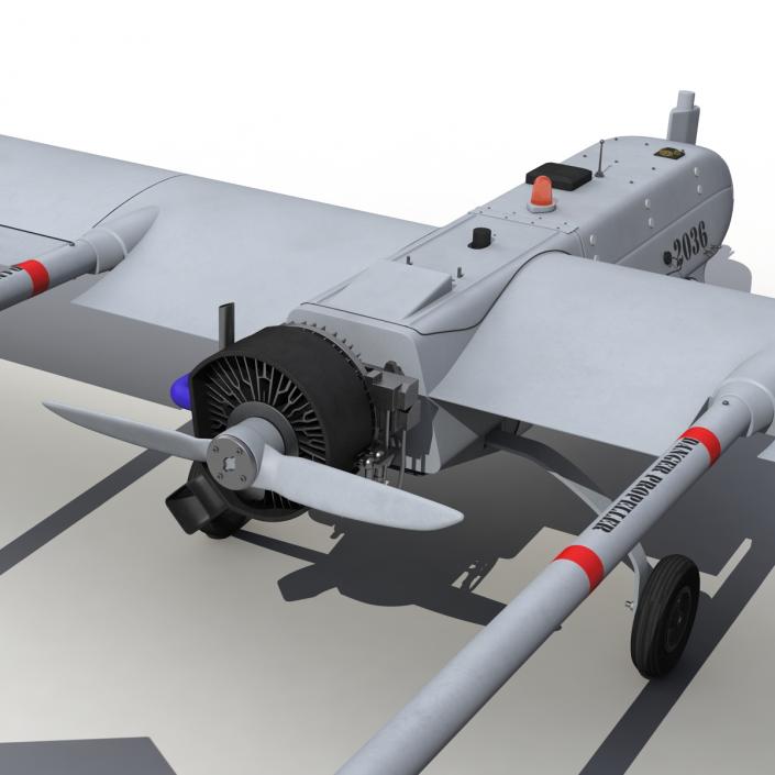 3D AAI RQ 7 Shadow UAV Rigged
