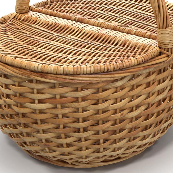 3D Picnic Basket model