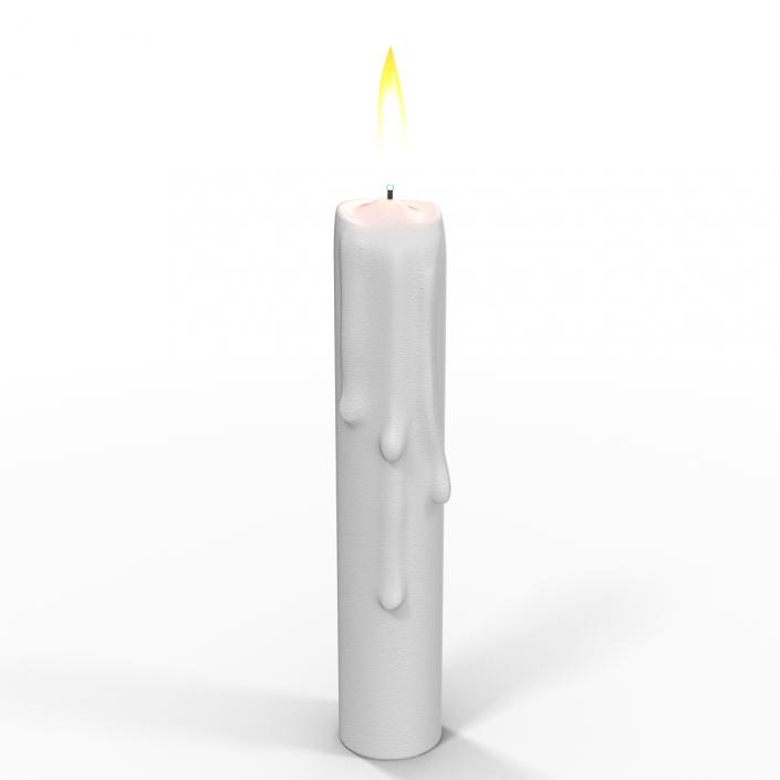 3D Candles Collection model