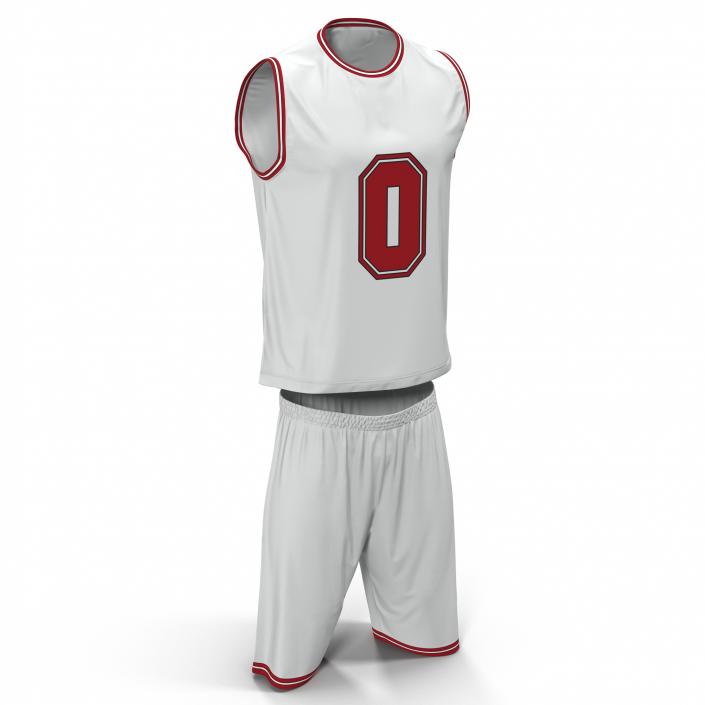 Basketball Uniform White 3D model
