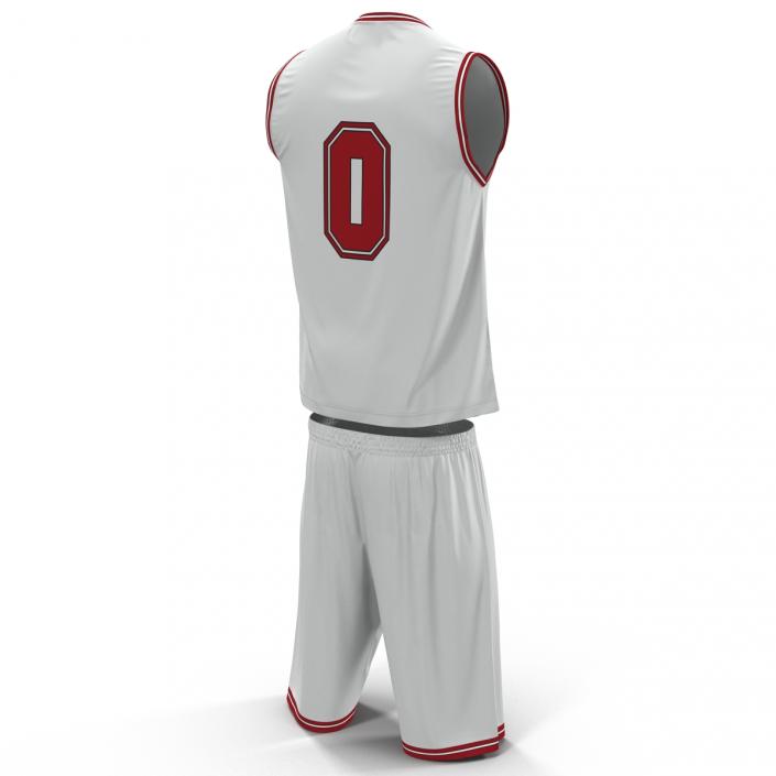 Basketball Uniform White 3D model