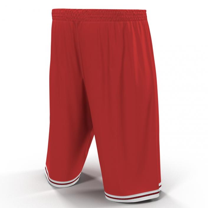 3D Basketball Shorts Red
