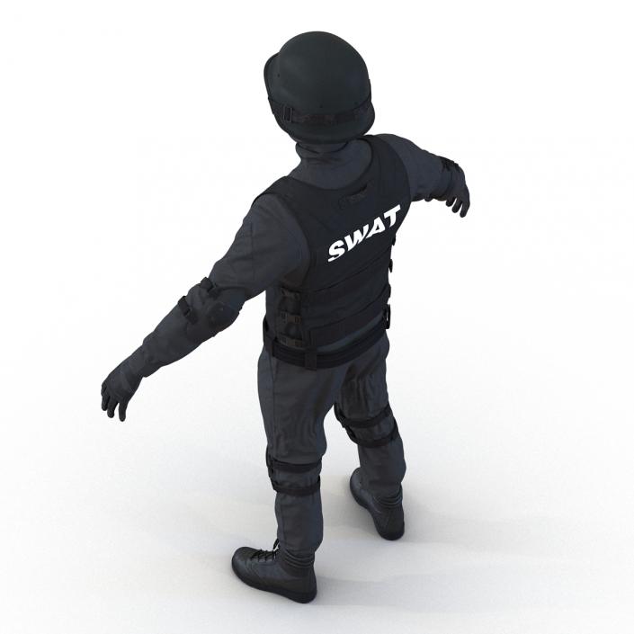 SWAT Man Rigged 2 3D