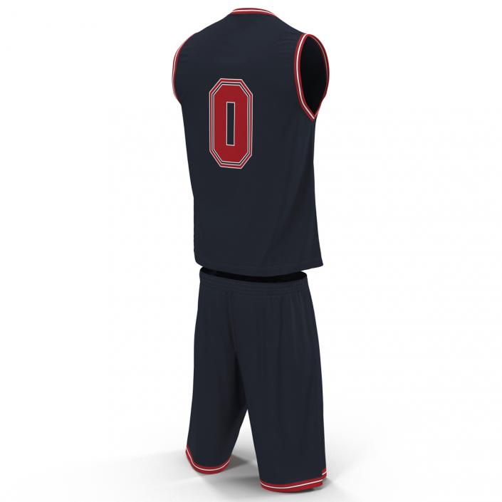 Basketball Uniform Black 3D model