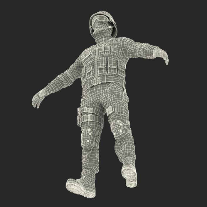 3D model SWAT Man