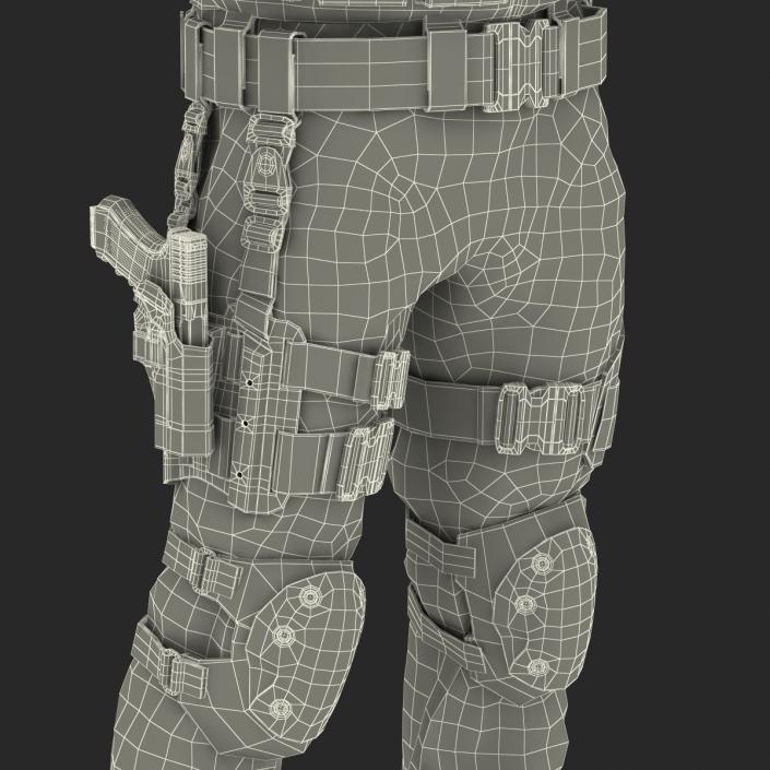 3D model SWAT Man