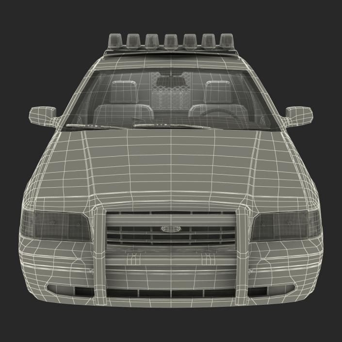 3D model Ford Crown Victoria Police Car