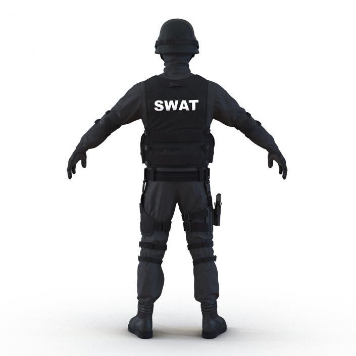 3D SWAT Man Asian Rigged
