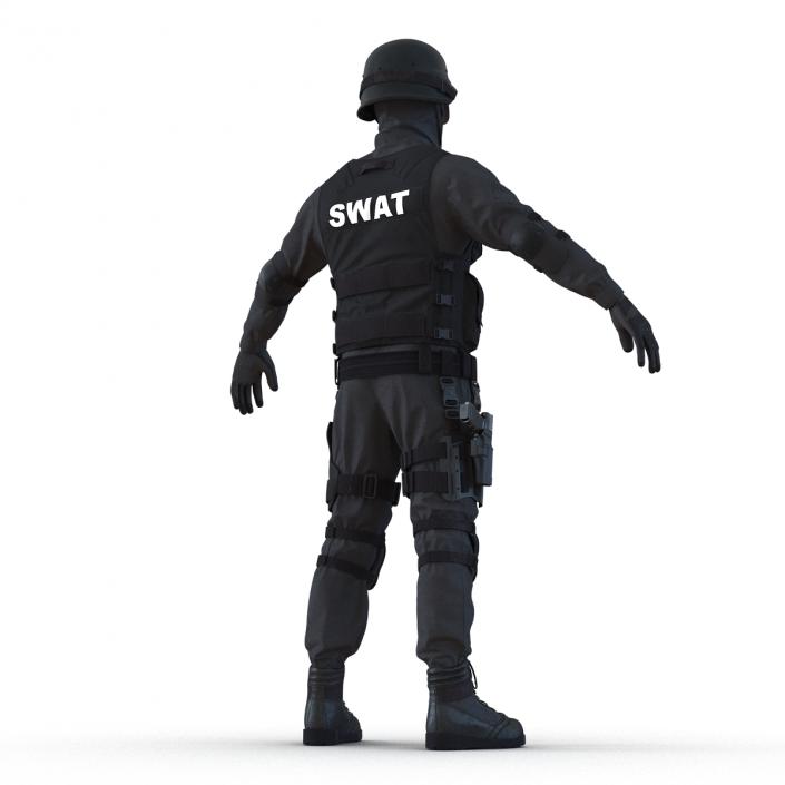 3D SWAT Man Asian Rigged