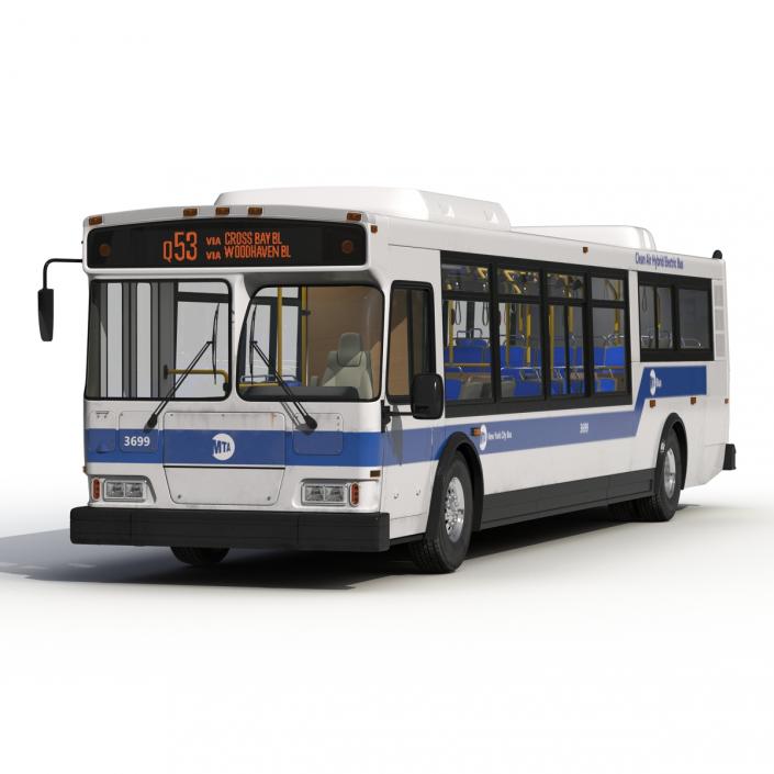 3D model MTA New York City Bus Q53