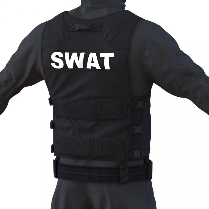 3D SWAT Man Mediterranean Rigged 3
