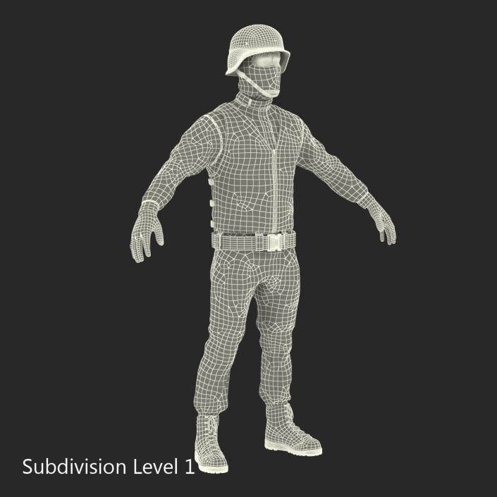 SWAT Man Mediterranean 3 3D model