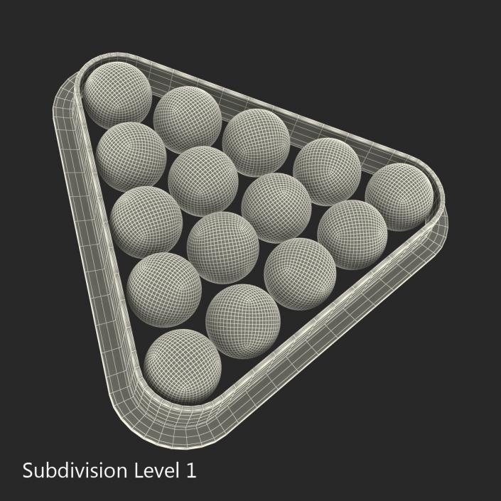 3D model Pool Balls
