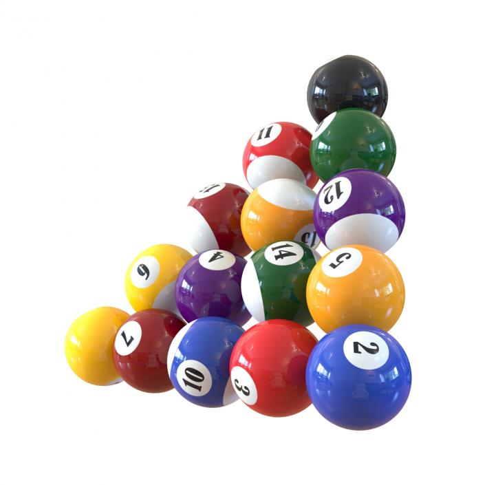 Billiard Balls 3D model