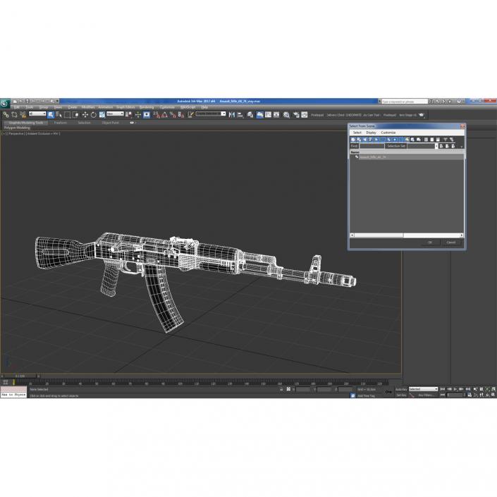 Assault Rifle AK 74 3D model
