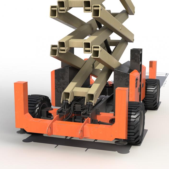 3D model Engine Powered Scissor Lift JLG 5394RT 2