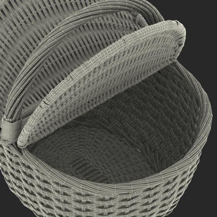 3D Picnic Basket model