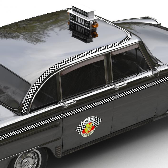 3D Checker Cab Rigged model