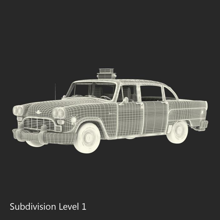 3D Checker Cab