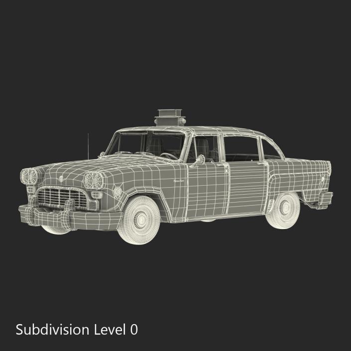 Checker Cab Simple Interior 3D