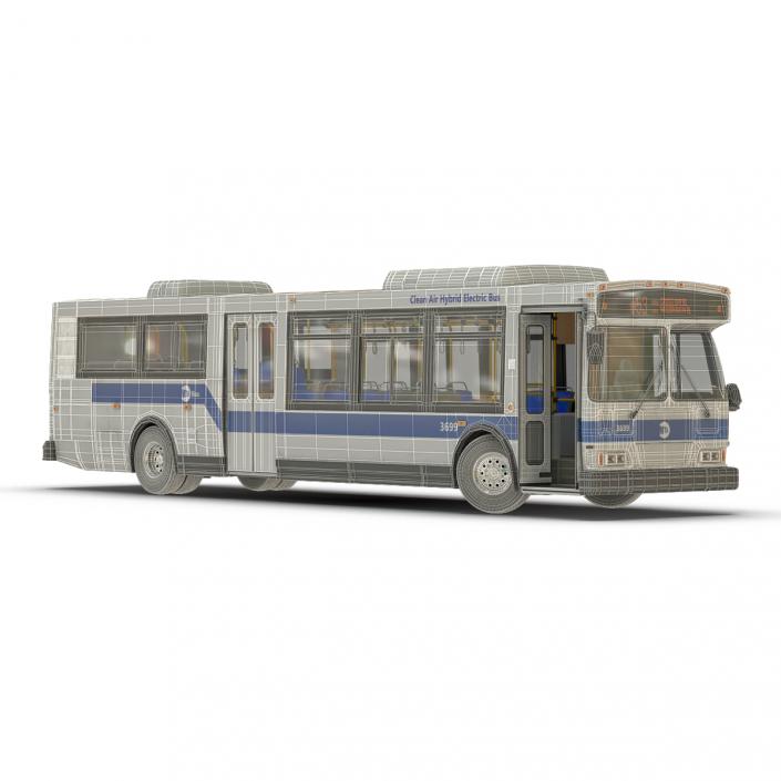 MTA New York City Bus Q53 Rigged 3D