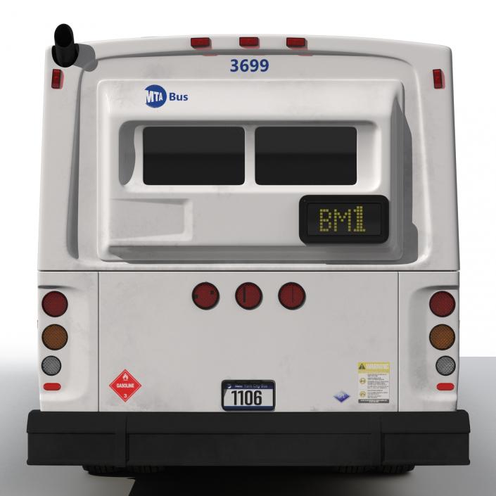 3D MTA New York City Bus Q53 Simple Interior