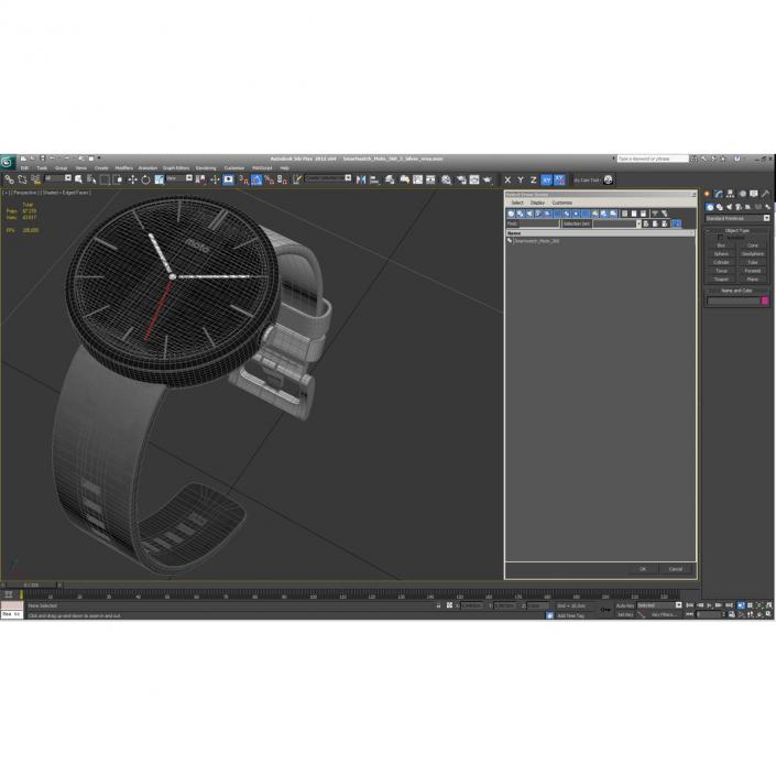 3D Smartwatch Moto 360 3 Silver model