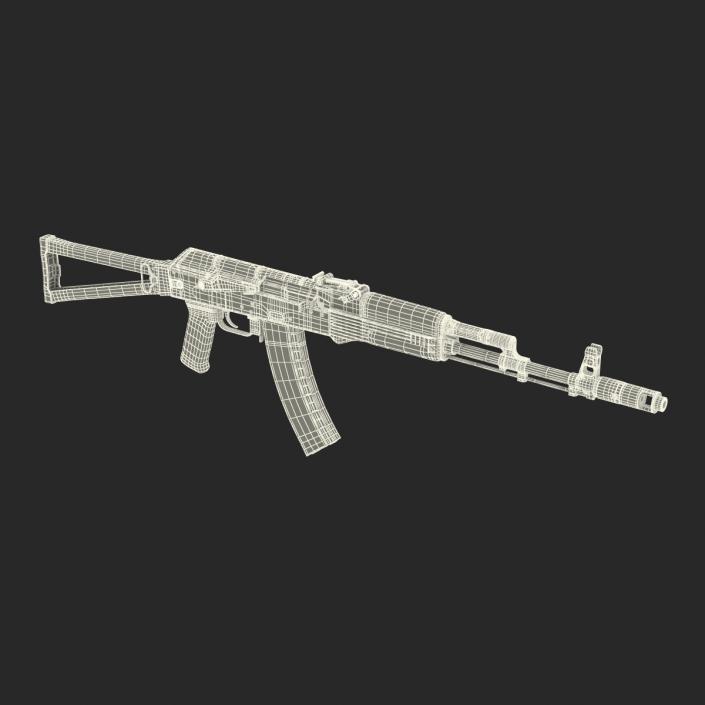 3D model Assault Rifle AKS 74