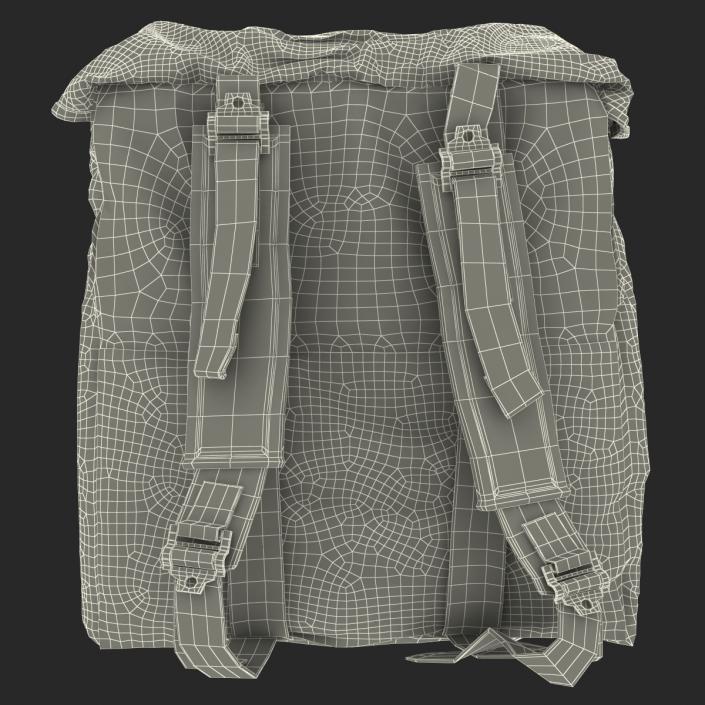3D Army Backpack model