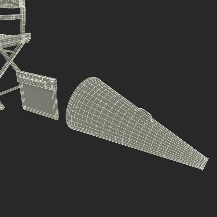 3D Director Chair and Accessories Collection 3 model