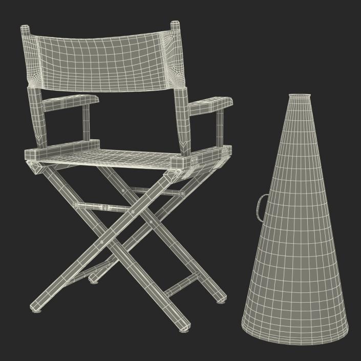 3D Director Chair and Accessories Collection 2 model
