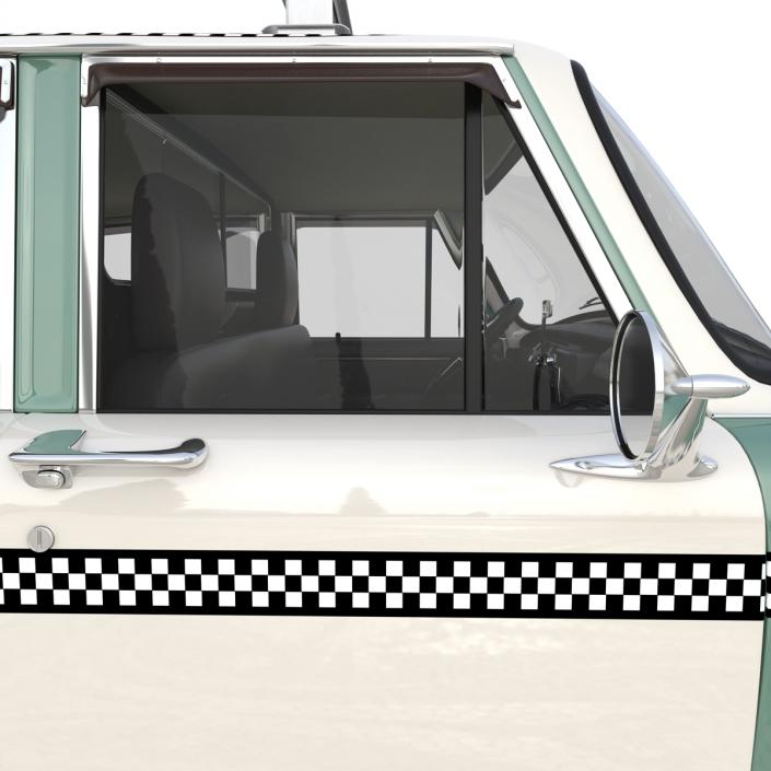 3D Checker Taxicab 1982 Simple Interior
