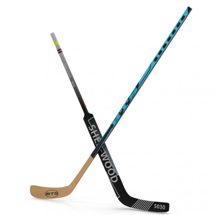 Hockey Sticks Collection 3D model