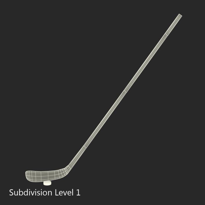 3D Hockey Stick and Puck