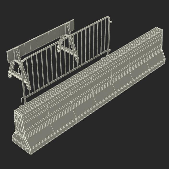 Road Barriers Collection 3D model