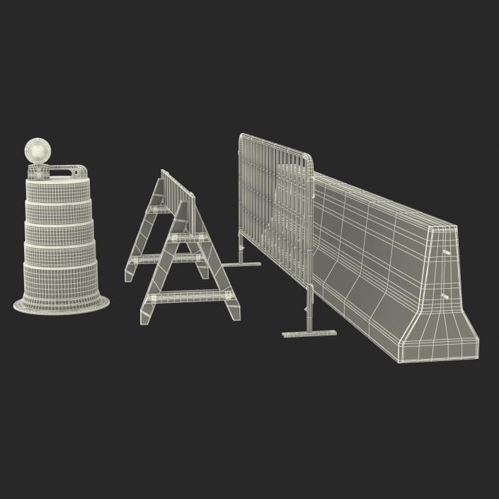 3D Road Barriers Collection 2