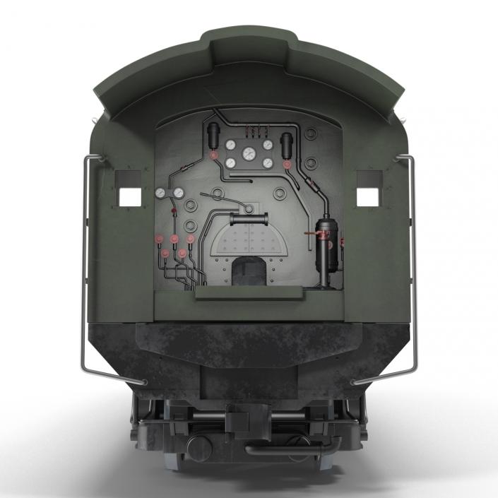 3D NYC Dreyfuss Hudson Steam Locomotive
