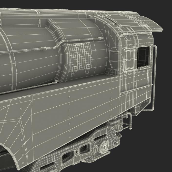 3D NYC Dreyfuss Hudson Steam Locomotive