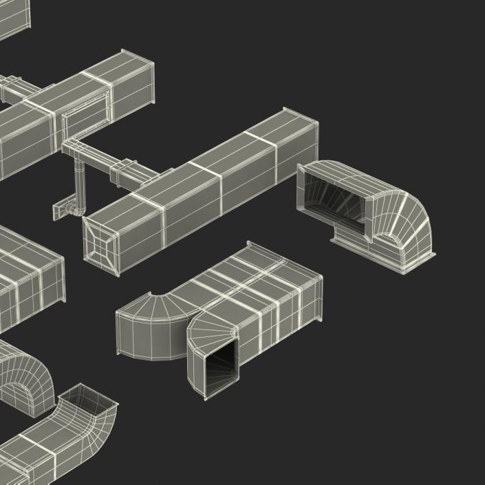 3D model Air Conditioning Ducting Collection