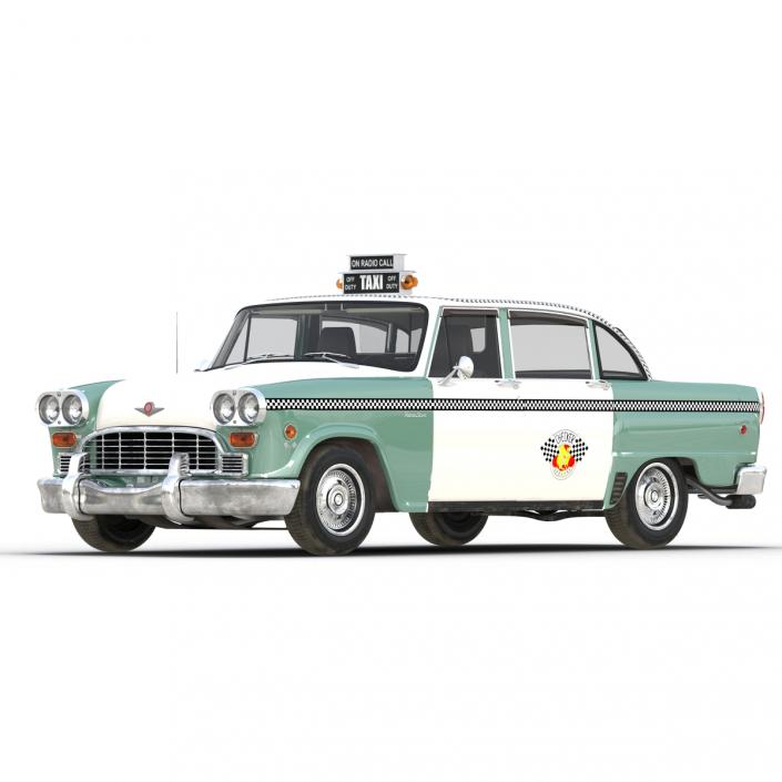 Checker Taxicab 1982 Rigged 3D