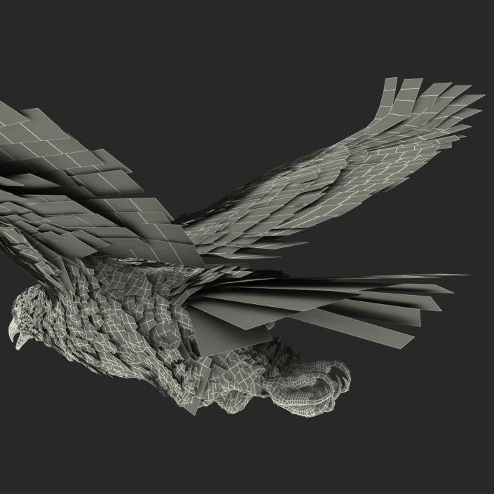 3D Imperial Eagle Pose 7