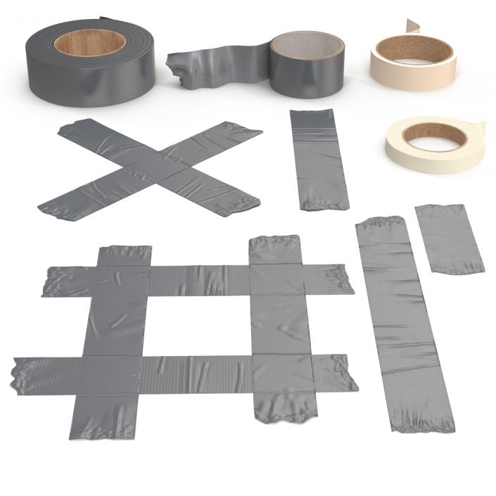 3D Duct Tapes Collection 2 model